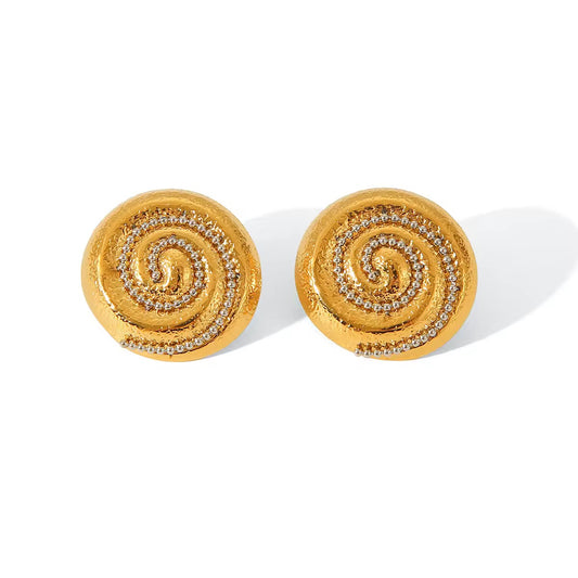 Frosty Conch Studs