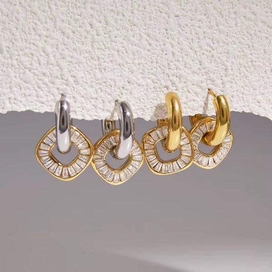Meravel Square Hoops
