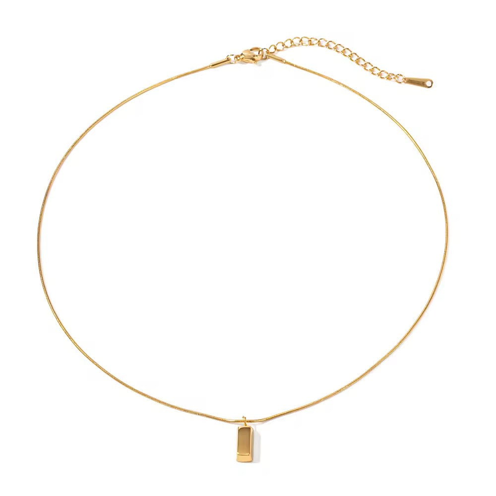Gold Brick Necklace