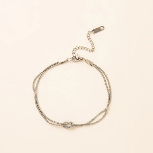 Silver Love Knot Bracelet