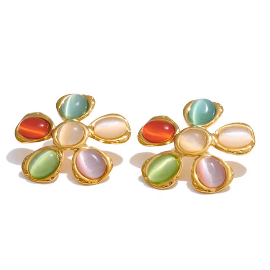 Multicolor Blossom Studs