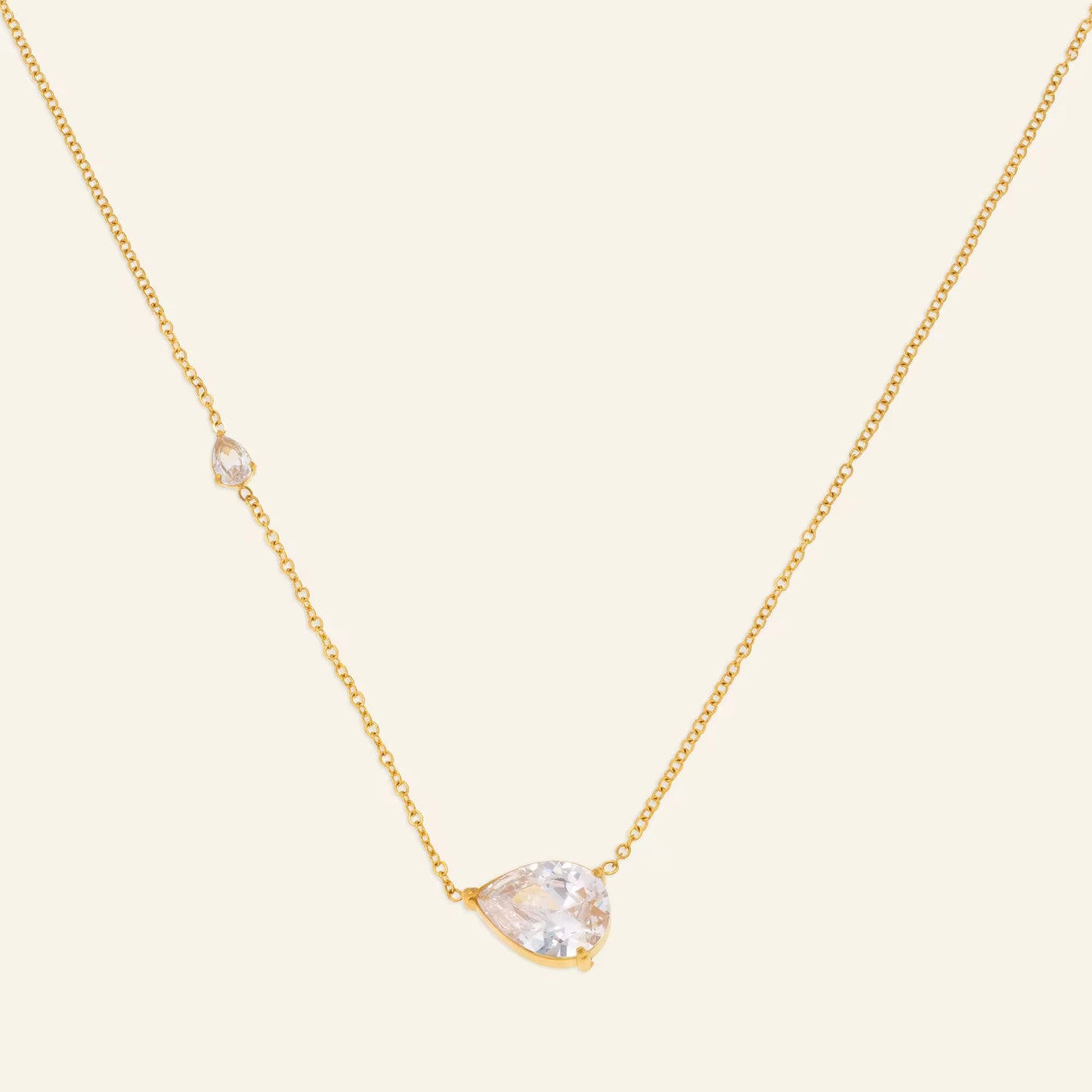 Double Teardrop Necklace