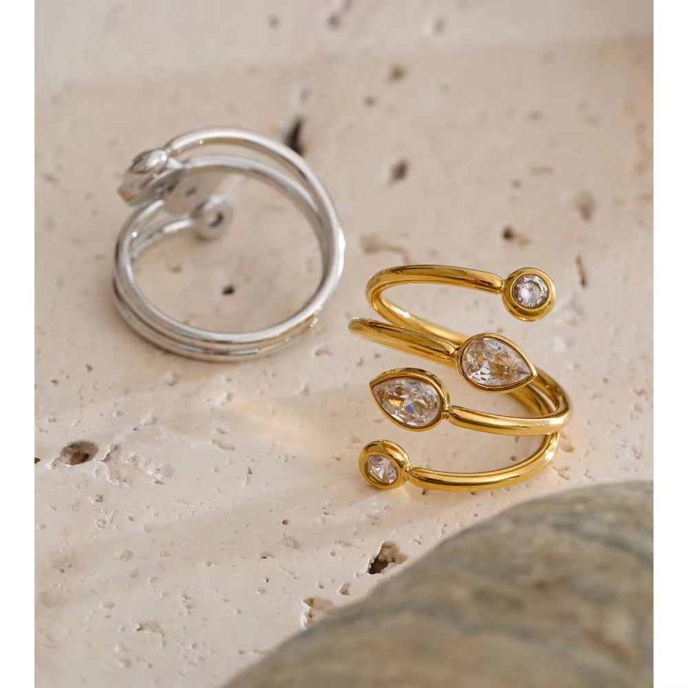 Tetra Zircon Ring