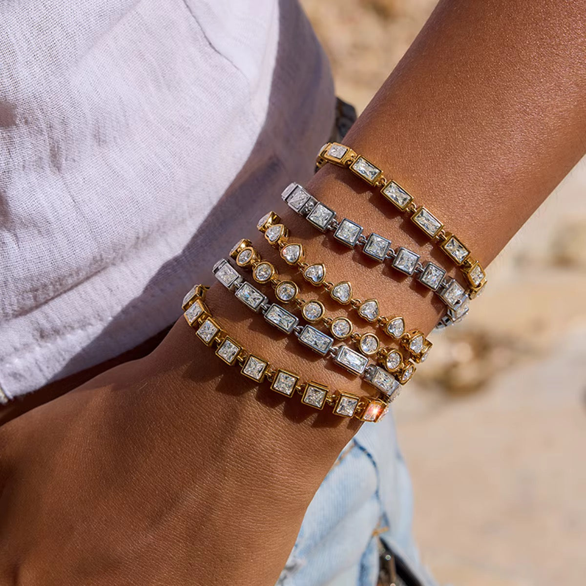 Crisp Baguette Bracelet