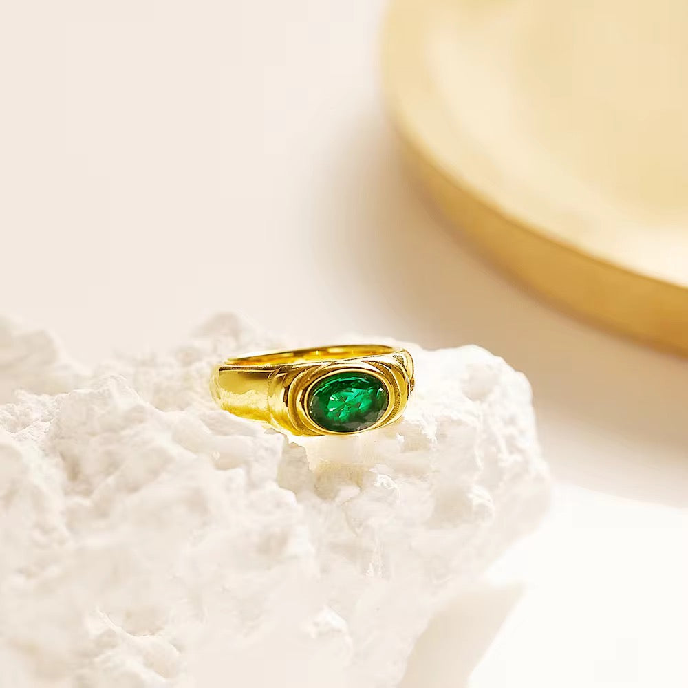 Emerald Sprout Ring