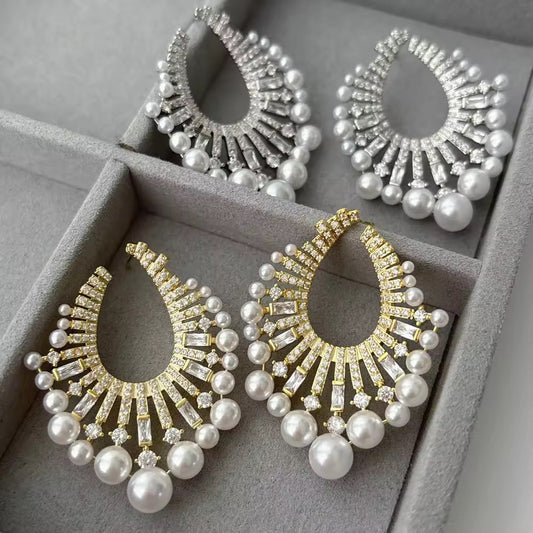 Meesha Pearl Luxe Studs