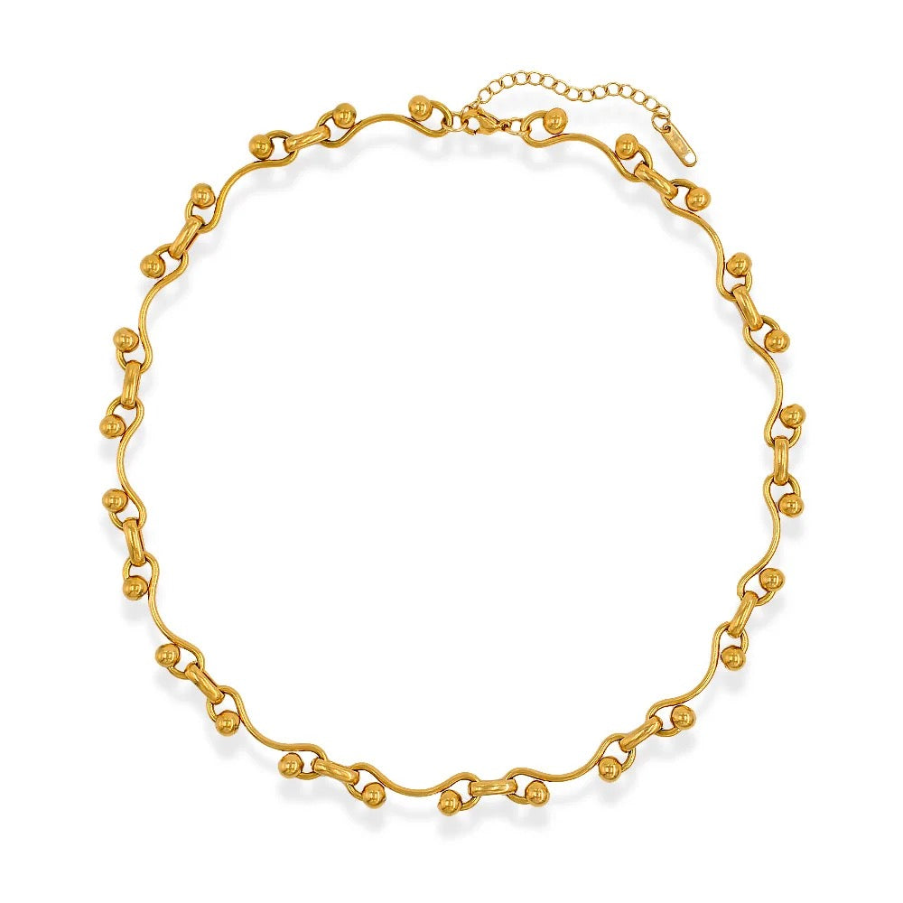 Knot Link Gold Necklace