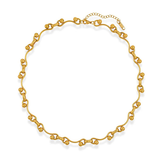 Knot Link Gold Necklace