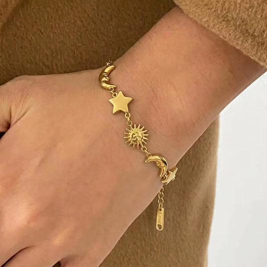 Sun Moon Star Bracelet