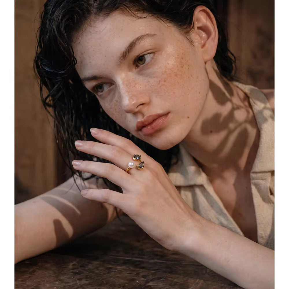 Texture Pearl Ring