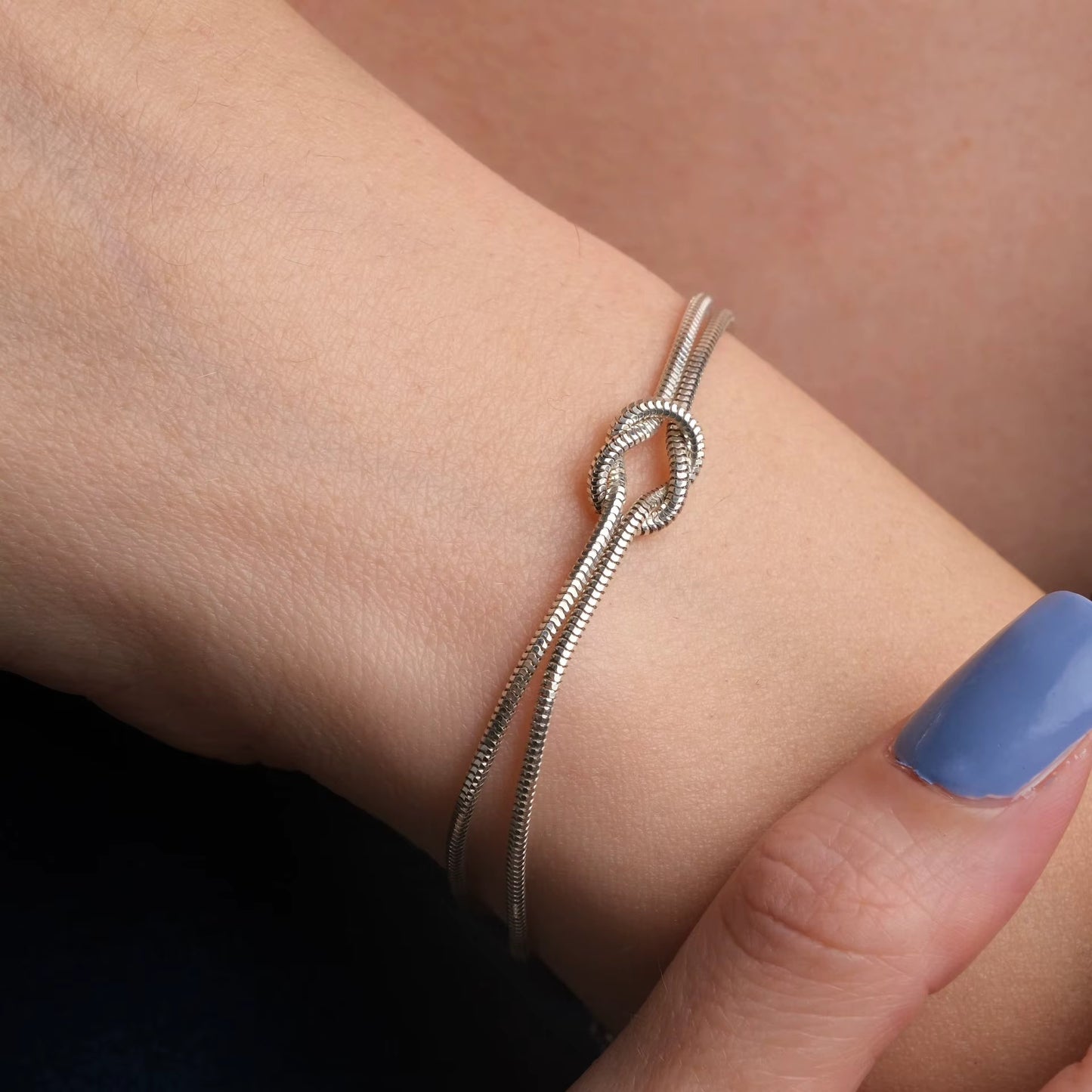 Silver Love Knot Bracelet