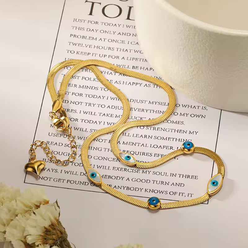 Turquoise Evil Eye Necklace