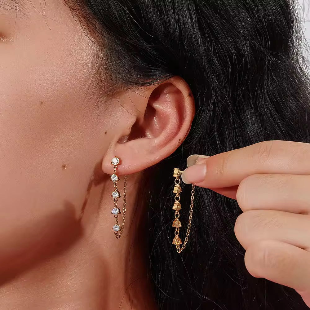 Gemini Dainty Hoops