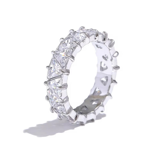 Silver Trilliant Ring