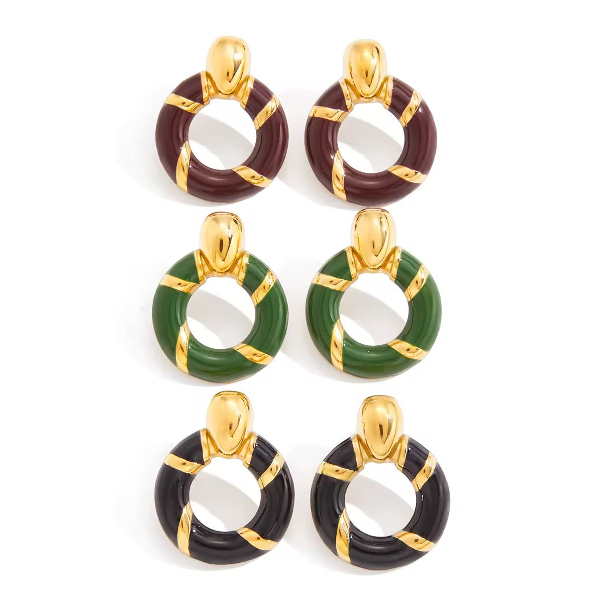 Enamel Aloa Hoops