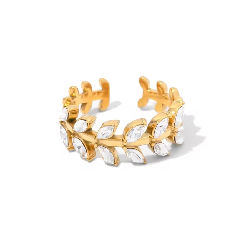 Zirconia Branchy Ring