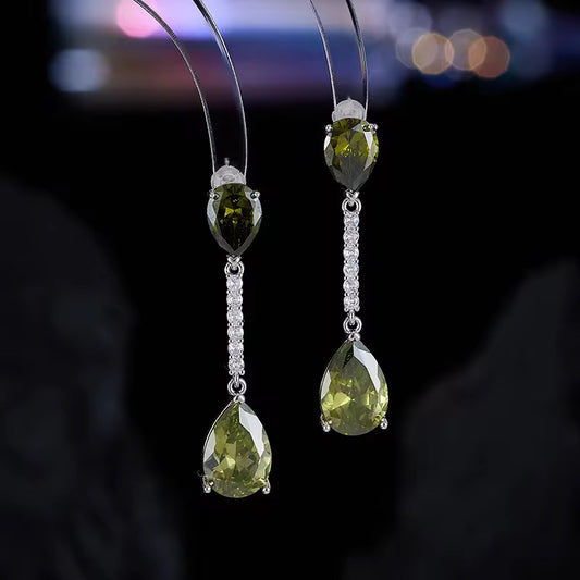 Olive Long Earrings