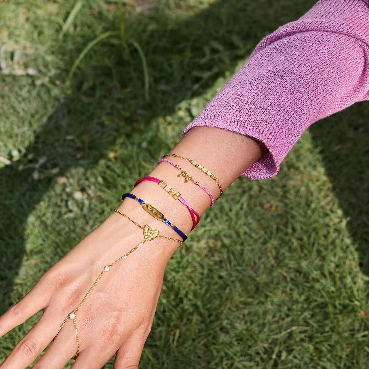 Bow Handchain Bracelet
