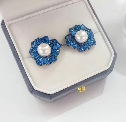 Sapphire Blossom Luxe Studs