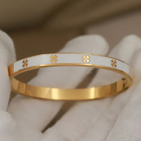 White Leaf Bangle