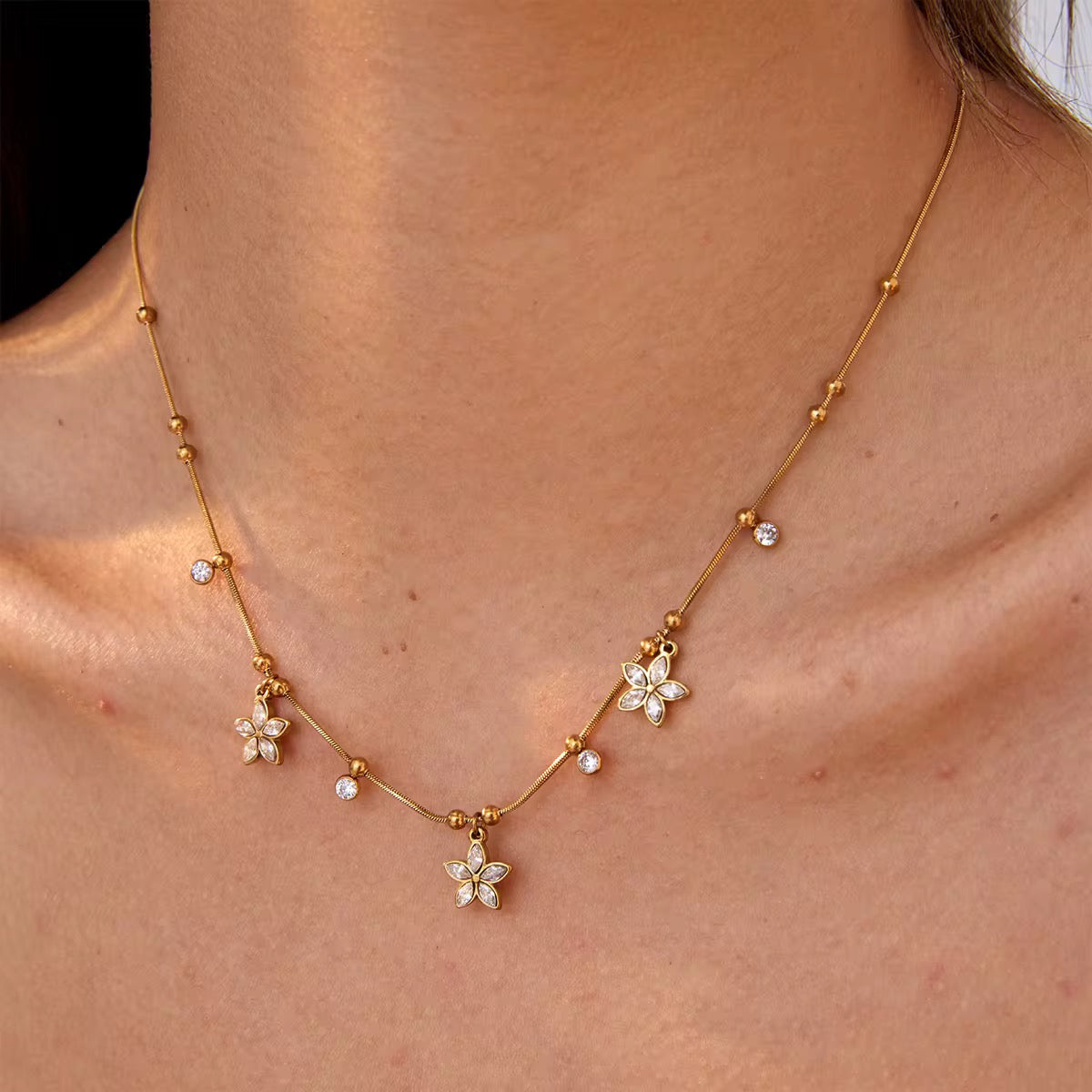 Cottage Floral Necklace