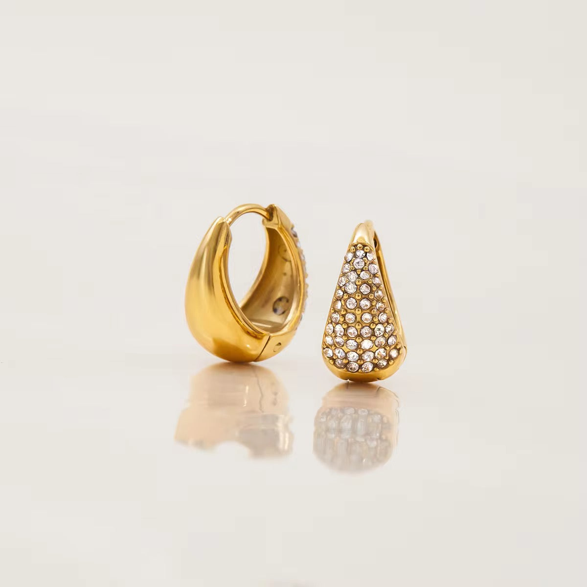 Lunar Zirconia Hoops