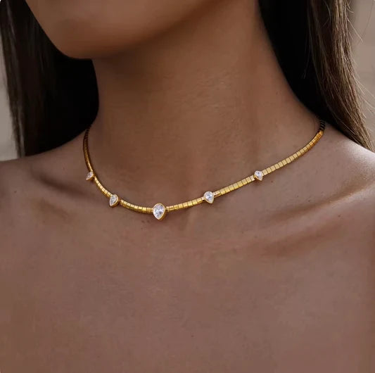 Penta Tear Necklace
