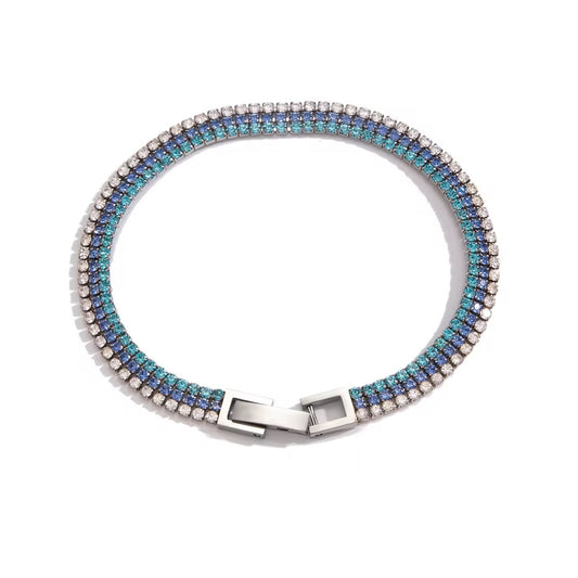 Sapphire Tri Bracelet