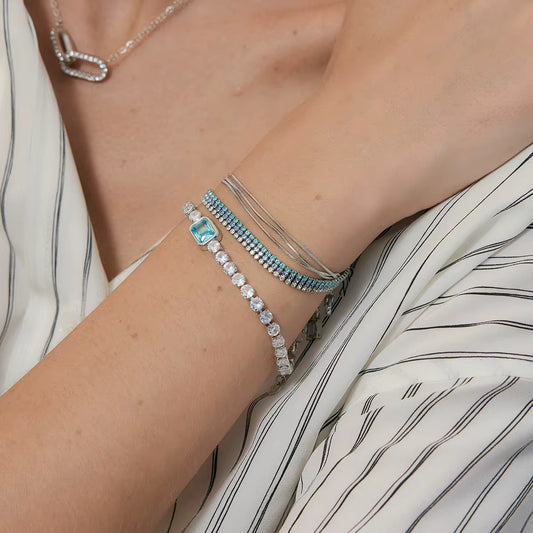 Sapphire Tri Bracelet