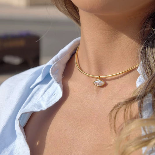 Diamond Cuff Necklace