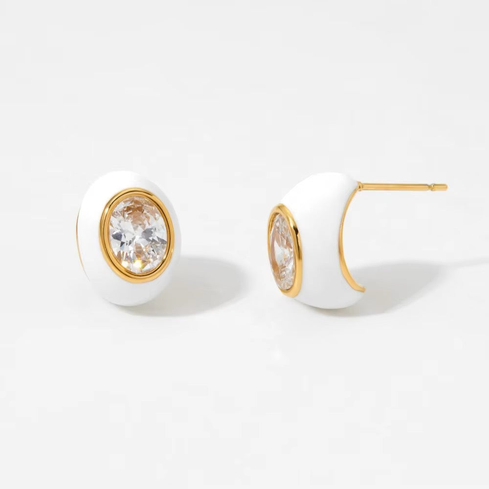 Retro Diamond Studs