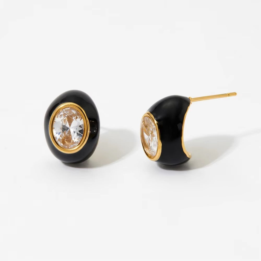 Retro Diamond Studs