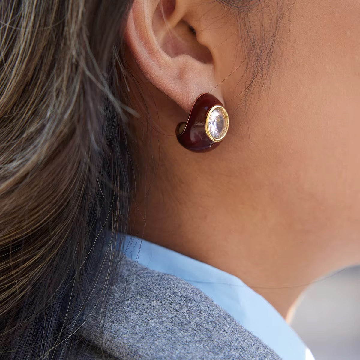 Retro Diamond Studs