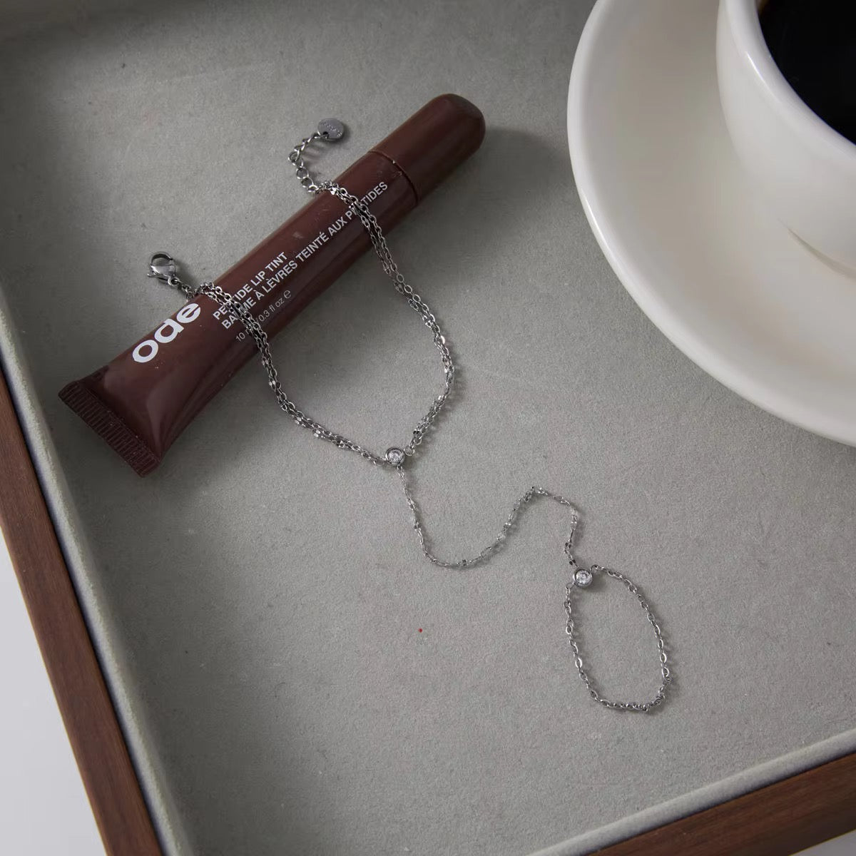 Silver Crushed Handchain