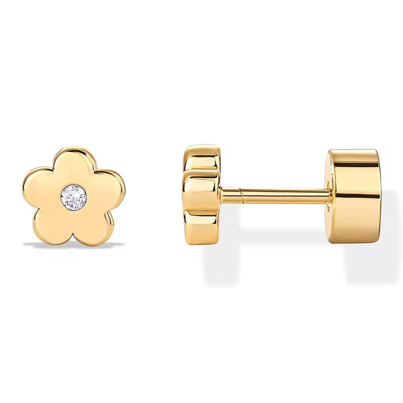 Floral Screwback Studs