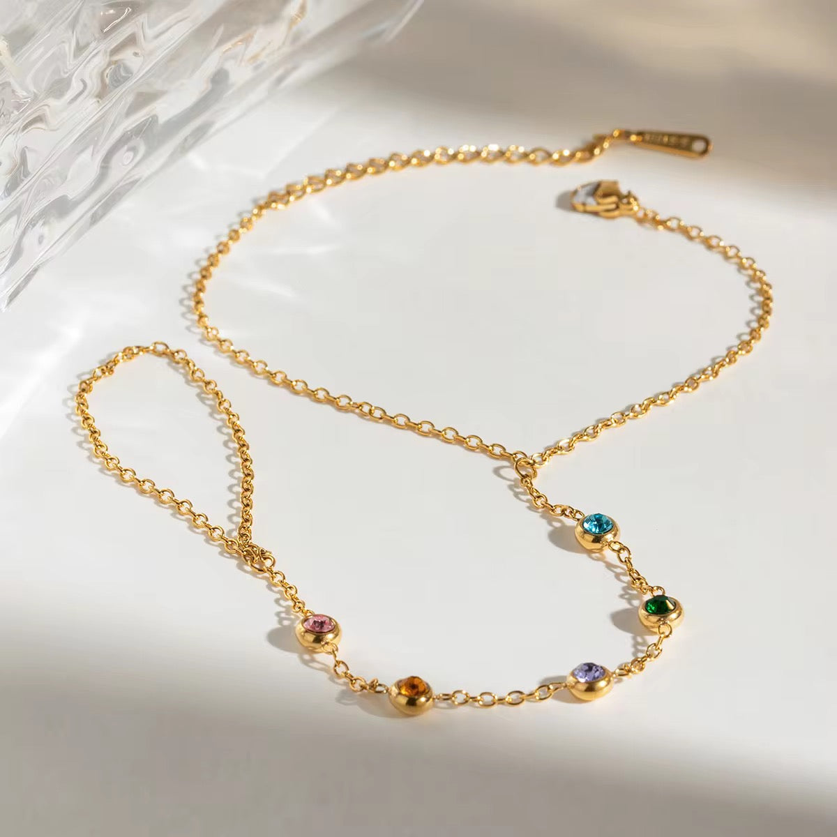 Multicolor Handchain Bracelet