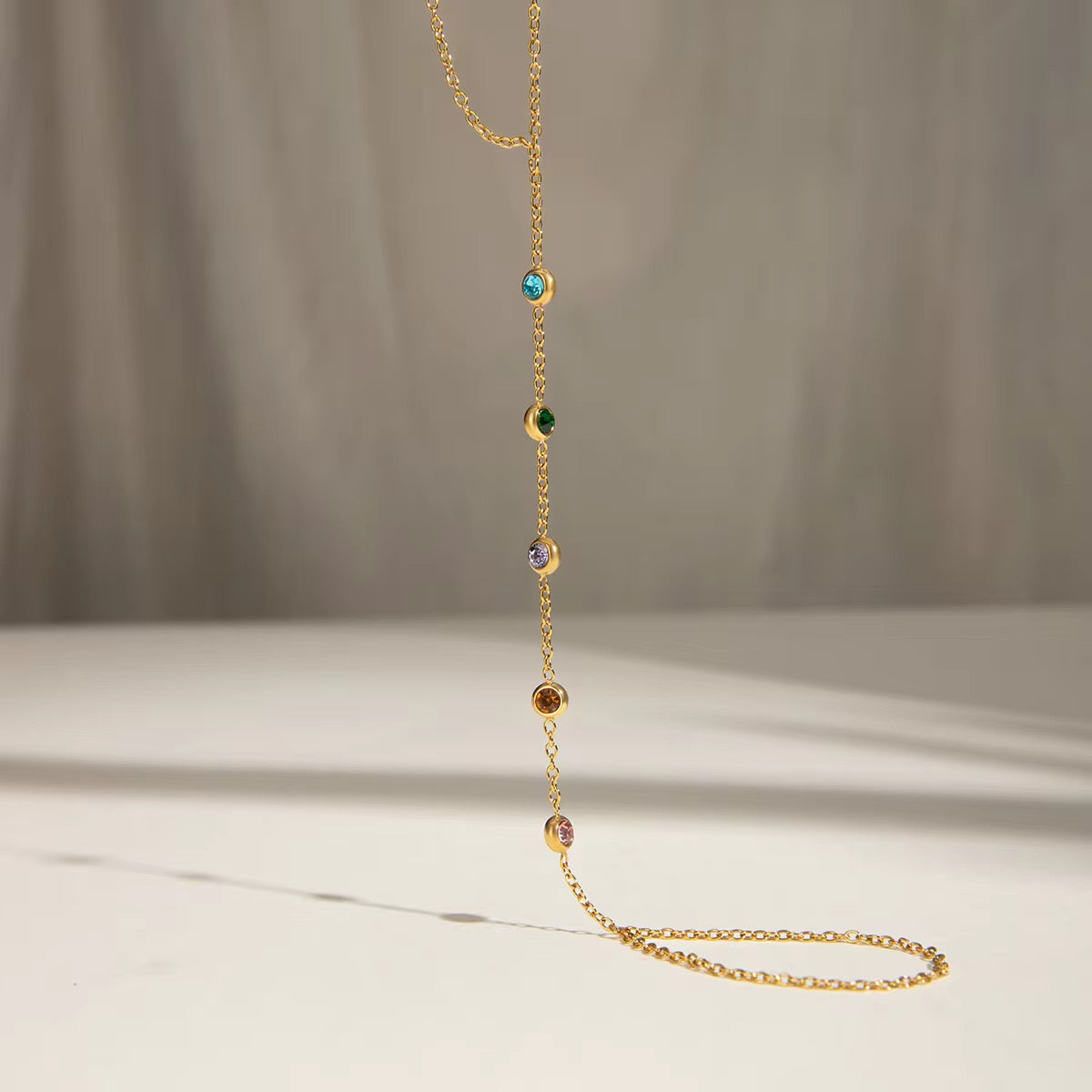 Multicolor Handchain Bracelet