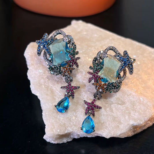 Blue Seashore Earrings