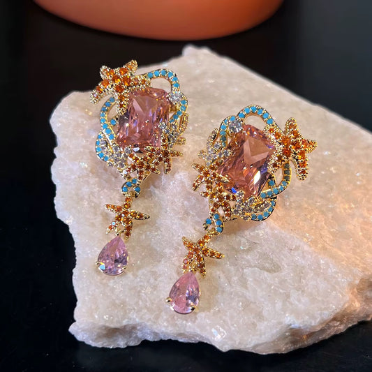 Pink Seashore Earrings