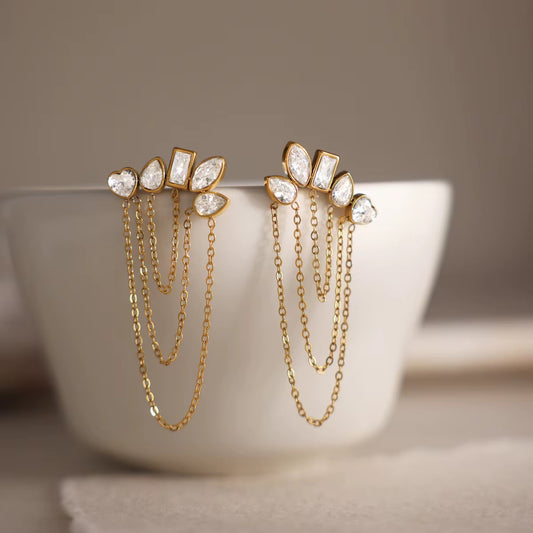 Multicubic Dangle Earrings
