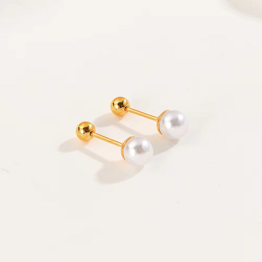 Pearl Screwback Studs