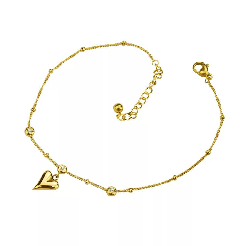 Mini Heart Anklet