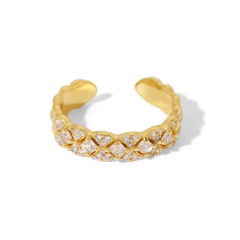 Diamond Ceramic Ring (Adjustable size)