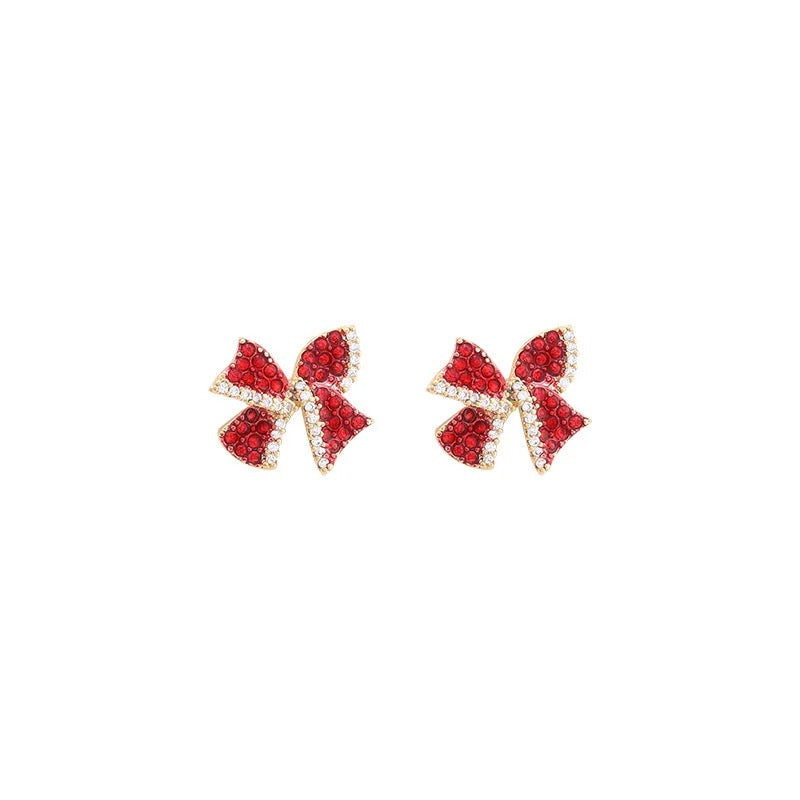 Red Bow Studs